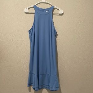 Mud pie Small Light Blue Midi Dress Sleeveless NWT